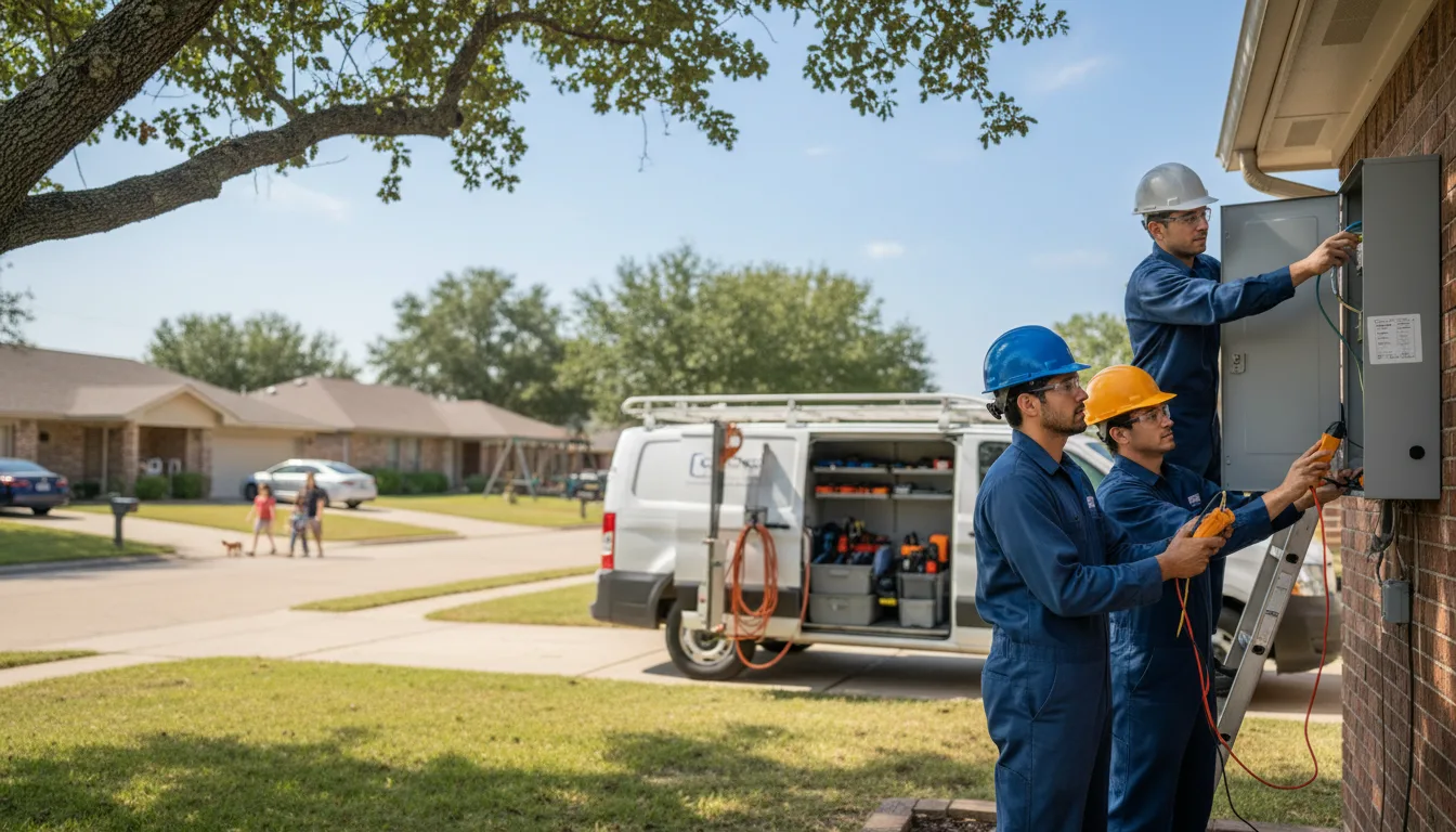 Certified electrician providing emergency electrical services in Hestand, KY